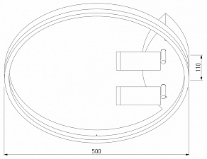 Накладной светильник Eurosvet Luminari 90247/3 черный/золото Smart