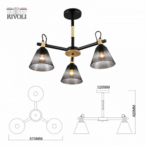 Люстра на штанге Rivoli Elmira Б0060523