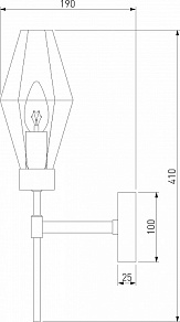 Бра Eurosvet Prism 60143/1 хром