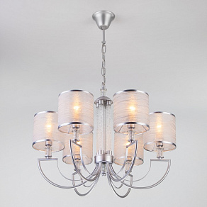 Подвесная люстра Eurosvet Licata 60099/6 серебро