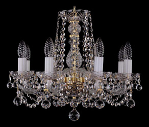 Подвесная люстра Bohemia Ivele Crystal 1402 1402/8/160/G/Balls