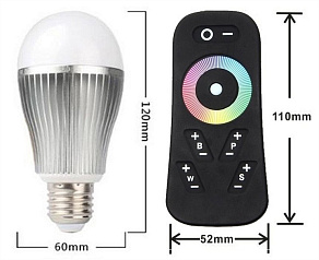 Лампа светодиодная Deko-Light RF RGBW E27 8Вт 3000K 180136