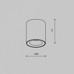 Накладной светильник Maytoni Spark C094-GU10-B