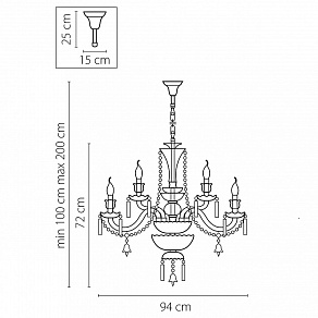 Подвесная люстра Osgona Campana 716154