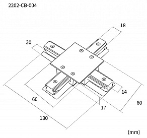 Соединитель X-образный для треков Favourite Practica 2202-CB-004