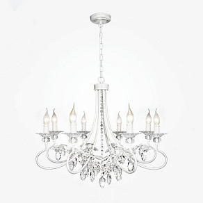 Подвесная люстра Eurosvet 60057 60057/8 белый с серебром