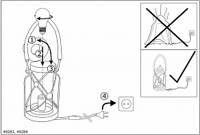 Настольная лампа декоративная Eglo ПРОМО Bradford 49284