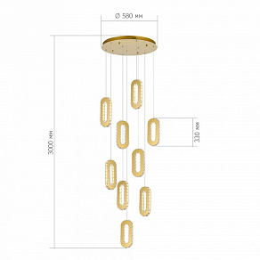 Подвесная люстра ST-Luce Allungo SL6506.203.09