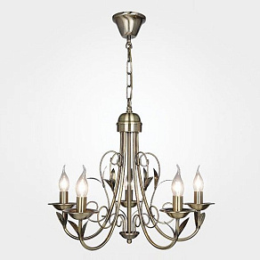 Подвесная люстра Eurosvet 60050 60050/5 античная бронза