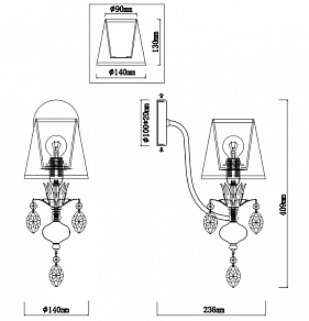 Бра Rivoli Duchessa A1 AB Б0038417