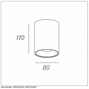 Накладной светильник Lucide Bentoo-Led 09912/05/36
