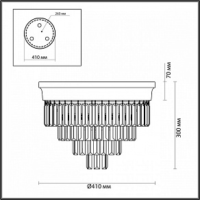 Потолочная люстра Lumion Zaha 5258/5C