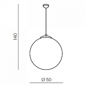 Подвесной светильник Azzardo White ball 50 AZ1329