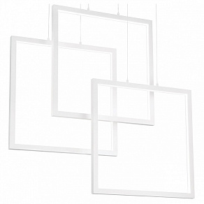 Подвесной светильник Ideal Lux Frame FRAME SP RETTANGOLO BIANCO