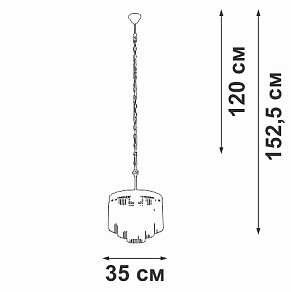 Подвесная люстра Vitaluce V53570 V53570-8/7