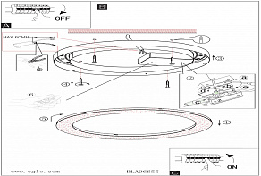 Накладной светильник Eglo Alvendre 96655