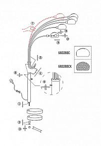 Торшер Globo Newcastle 58228SC