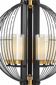 Подвесная люстра LUMINA DECO Ponti LDP 1245-5 BK+MD