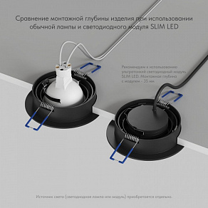 Встраиваемый светильник Denkirs Prime DK-DH2020-BK