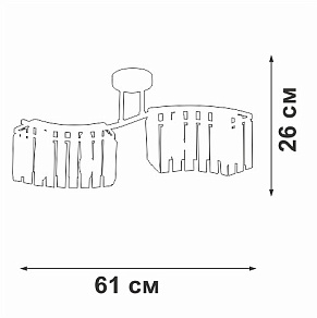 Потолочная люстра Vitaluce V5884 V5884-0/4PL