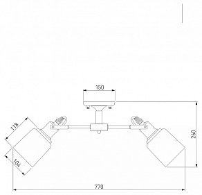 Потолочная люстра Eurosvet Astor 70111/8 черный