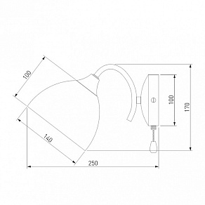 Бра Eurosvet Nika 30117/1 хром