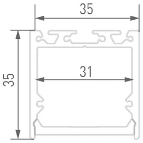 Профиль накладной DesignLed LS 00-00019906