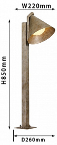 Наземный низкий светильник Favourite Phillo 4132-1F