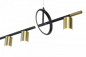 Люстра на штанге AM-Group  AM438 POLISHED GOLD