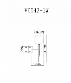 Бра Moderli Scrumbel V6043-1W