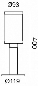 Наземный низкий светильник Escada 30003 30003G/01