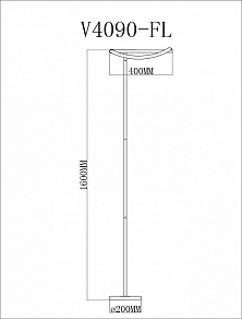 Торшер Moderli ИСТИНА V4090-FL