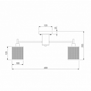 Потолочная люстра Eurosvet Tela 70109/5 античная бронза