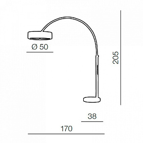 Торшер Azzardo Aruba AZ0169