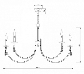 Подвесная люстра Freya Forte FR1006PL-12N