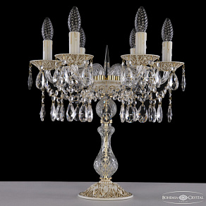 Настольная лампа декоративная Bohemia Ivele Crystal AL1613 AL16313L8/6/141-44 WMG