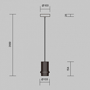 Подвесной светильник Maytoni Pilastro MOD430PL-L5W3K