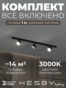 Комплект трековый Hesby Lighting Skylite №13 HSBL_kompl_S013_NI1B3K