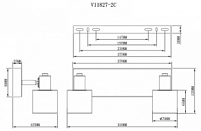Спот Moderli Malet V11827-2C