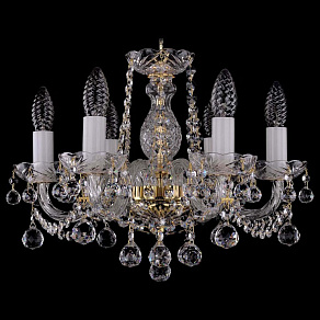 Подвесная люстра Bohemia Ivele Crystal 1402 1402/6/141/G/Balls