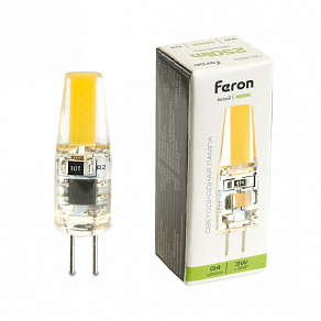 Лампа светодиодная Feron LB-423 G4 3Вт 4000K 51168