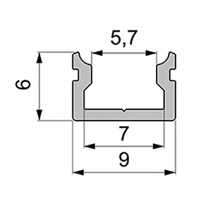 Профиль накладной Deko-Light AU-01-05 970087