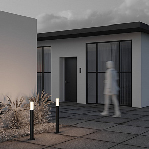 Наземный низкий светильник Maytoni Willis O418FL-01B1