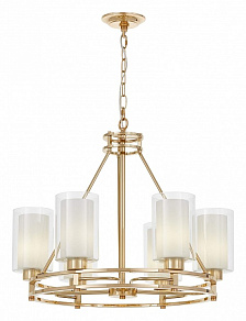 Подвесная люстра LUMINA DECO Marietta LDP 8025-6 F.GD+WT