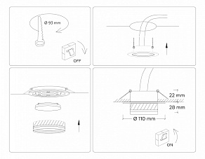 Встраиваемый светильник Ambrella Light TN TN5219
