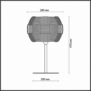 Настольная лампа декоративная Odeon Light Ralis 2860/1T