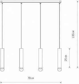 Подвесной светильник Nowodvorski Baton 7854