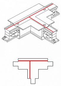 Токопровод T-образный правый Nowodvorski Ctls Power 8682