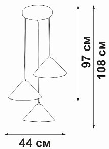 Подвесной светильник Vitaluce V3093 V3093-1/3S