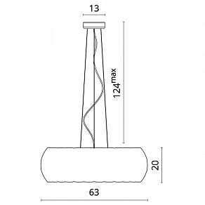 Подвесной светильник Divinare Beata 1317/21 SP-8